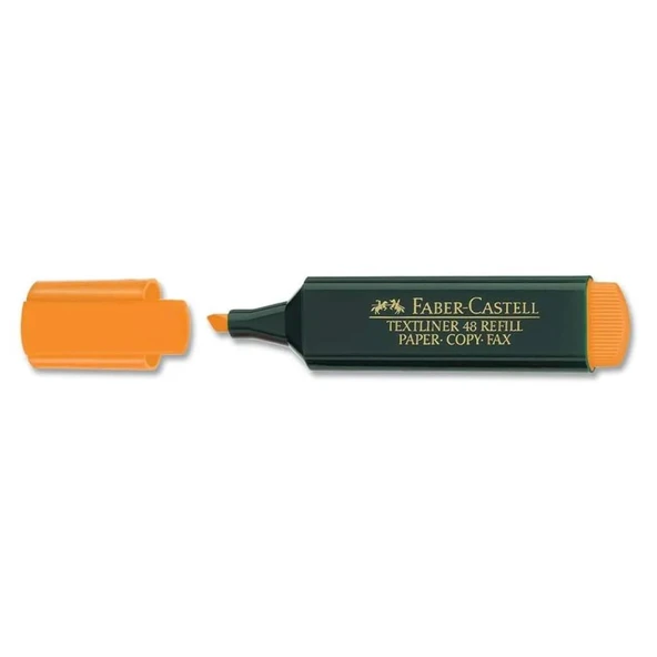 Faber Castell Fosforlu Kalem 1548 Turuncu 5030154815000 ürün görseli 1
