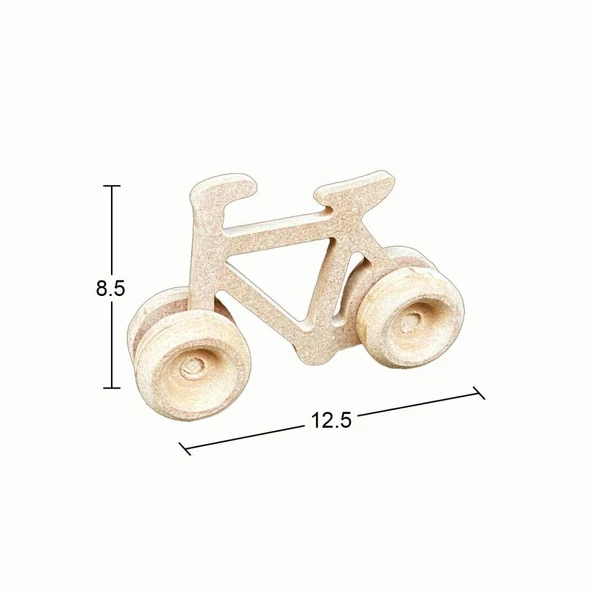 Ahşap Oyuncak Bisiklet 12,5x8,5cm OY100 ürün görseli 1