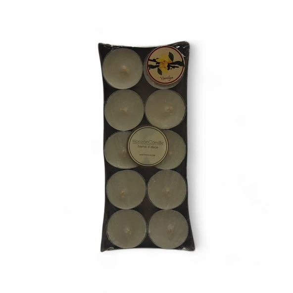 Tealight Vanilya 10 lu Mum ürün görseli 1