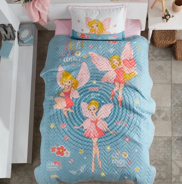 Clasy Tek Kişilik Genç Yatak Örtüsü Power Girl ürün görseli 1