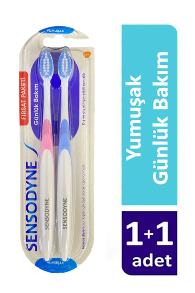 Sensodyne Günlük Bakım Yumuşak Diş Fırçası 2'li ürün görseli 1