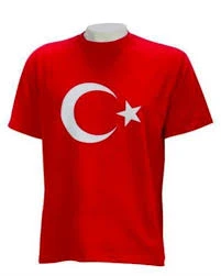 bayrak tişört ayyıldızlı tişört unisex model ürün görseli 1