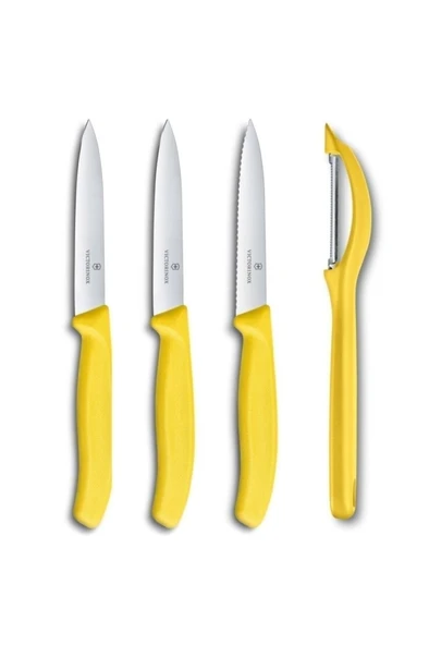 Victorinox Soyacak Ve Soyma Bıçağı Seti Sarı ürün görseli 1