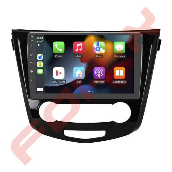 OTO TABLET ÇERÇEVE NISSAN QASHQAI MANUAL A/C 2014+ 10,1" PIANO BLACK TAC-136 ürün görseli 1