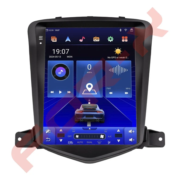 OTO TABLET ÇERÇEVE CHEVROLET CRUZE 2009-2014 9,7" FÜME TAC-013 (TESLA) ürün görseli 1
