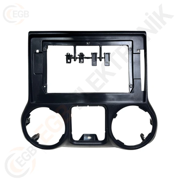 OTO TABLET ÇERÇEVE JEEP WRANGLER 2015-2018 10,1" SİYAH TAC-095 ürün görseli 1