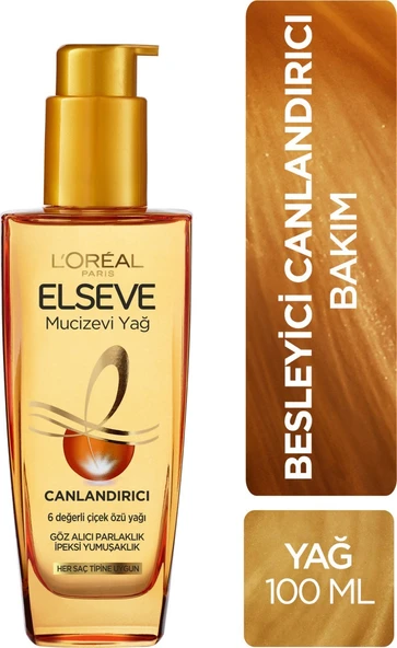 Loreal Paris Elseve Mucizevi Canlandırıcı Bakım Yağı 100 ml ürün görseli 1