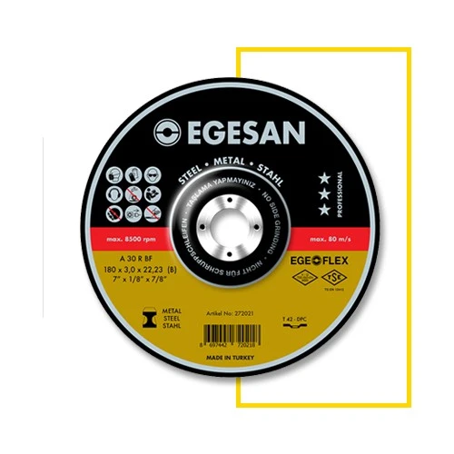 Egesan Taşlama Taşı 180 MM Metal Taşlama Taşı 180x8,0x22,23 ürün görseli 1