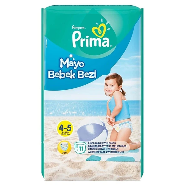 Nessiworld Prima Mayo Bebek Bezi 4-5 Beden 11 Adet ürün görseli 1