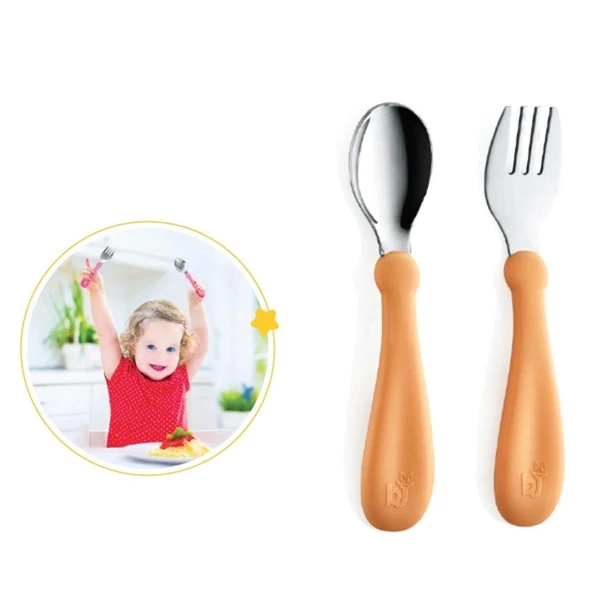 Nessiworld   Paslanmaz Çelik Çatal Kaşık Seti 522 Somon ürün görseli 1