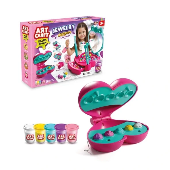 Nessi World 03849 Takı Tasarla Hamur Seti 280 gr -Fentoys ürün görseli 1