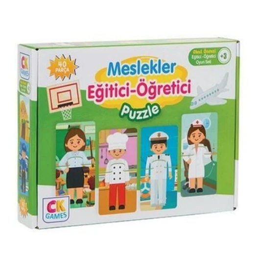 Ck Games Meslekler Eğitici Öğretici Puzzle 40 Parça ürün görseli 1