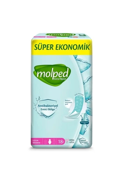 Nessiworld Molped Extra Hijyen Uzun Ped Süper Eko 18 Adet ürün görseli 1
