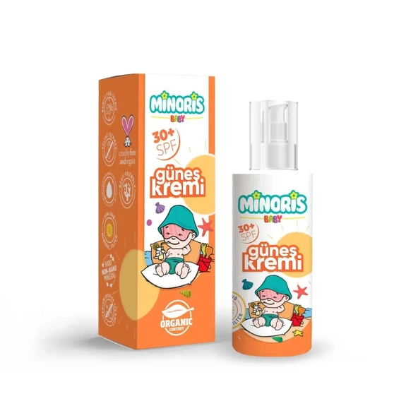 Nessiworld Minoris Baby Organik Güneş Koruyucu Sprey Krem 30 SPF 150ml ürün görseli 1
