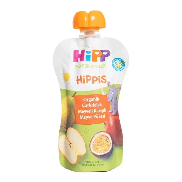 Nessiworld Hipp Organik Çarkıfelek Meyveli Karışık Meyve Püresi 100 Gr ürün görseli 1