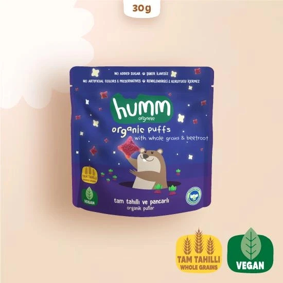 Nessiworld Humm Organik Pancarlı ve Tam Tahıllı Puflar 30 Gr ürün görseli 1