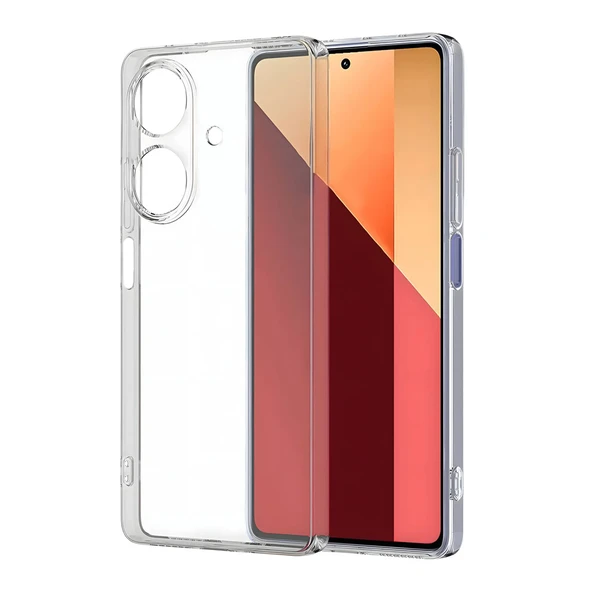 Realme Note 60 Kılıf Kamera Korumalı Silikon Şeffaf Kapak ürün görseli 1