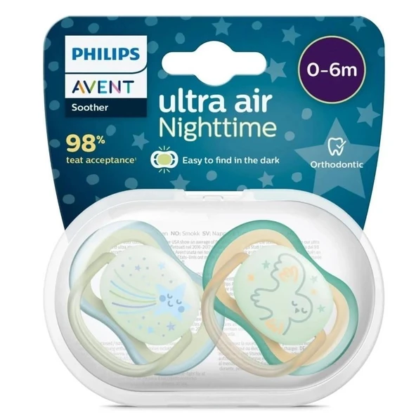 Nessiworld Philips Avent Ultra Air Gece Emzik 0-6 Ay Erkek ürün görseli 1