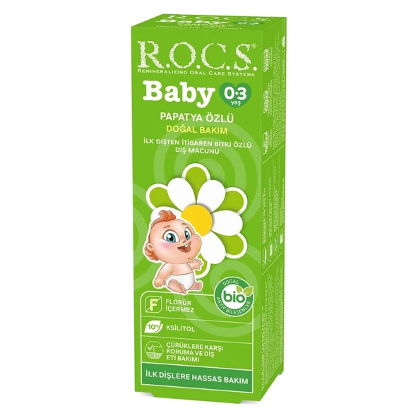 Nessiworld R.O.C.S.Baby Diş Macunu 0-3 Yaş 35 ml Papatya ürün görseli 1