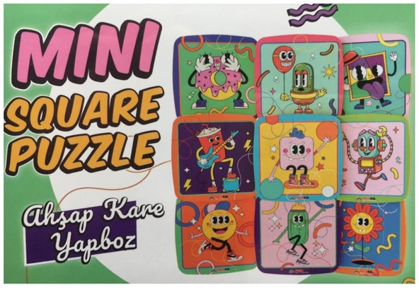 Redka Ahşap Kare Puzzle Zeka Akıl Oyunları ürün görseli 1