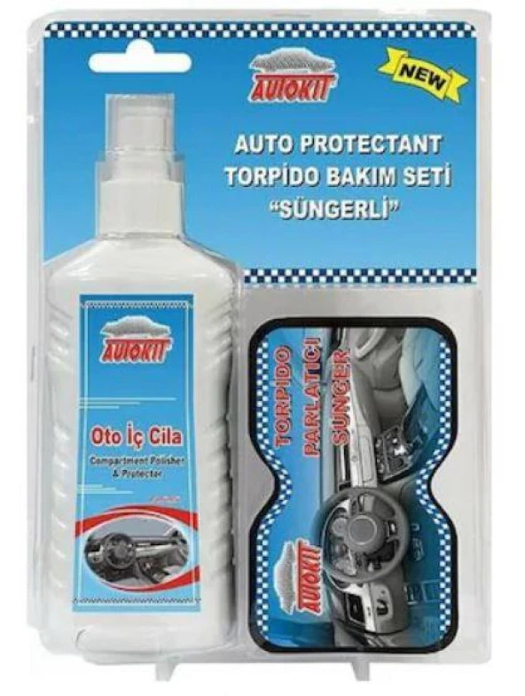 Autokit Torpido Bakım Seti Parlatıcı Süngerli ürün görseli 1
