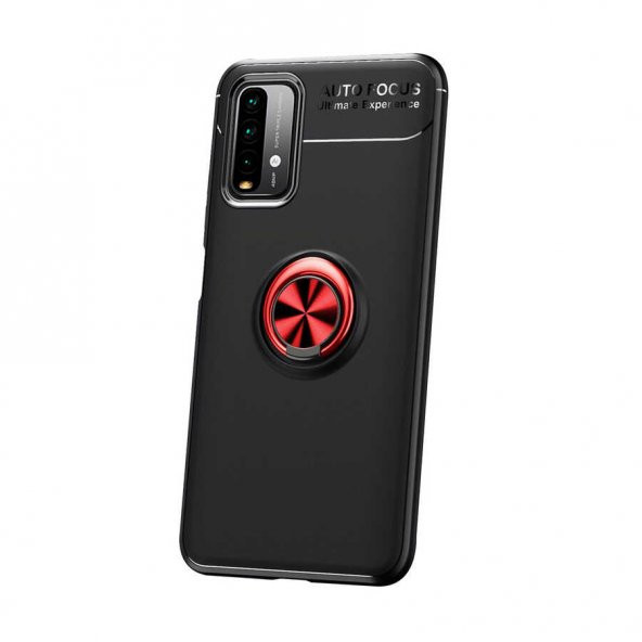 Xiaomi Redmi Note 9 4G Kılıf Yüzüklü Standlı Manyetikli Silikon ürün görseli 1