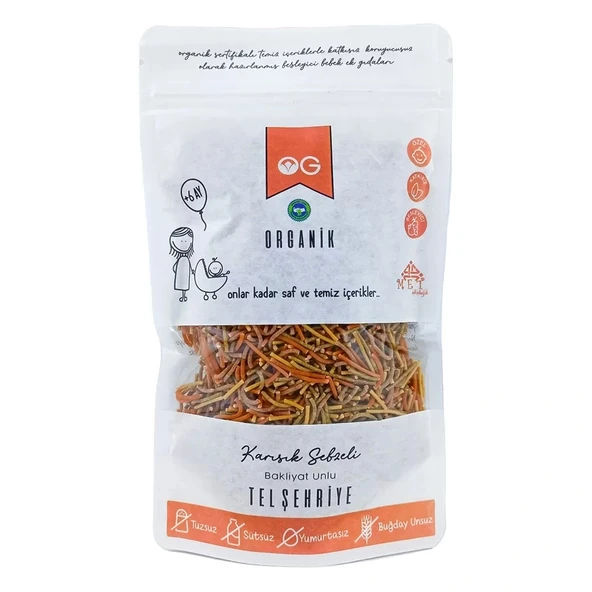 Nessiworld OG Natural Organik Karışık Sebzeli Bakliyat Unlu Tel Şehriye 180 Gr ürün görseli 1
