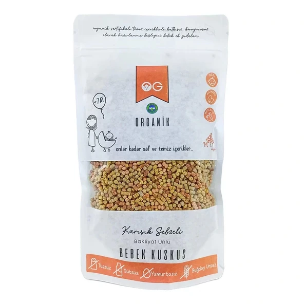 Nessiworld OG Natural Organik Karışık Sebzeli Bakliyat Unlu Bebek Kuskus 250 Gr ürün görseli 1