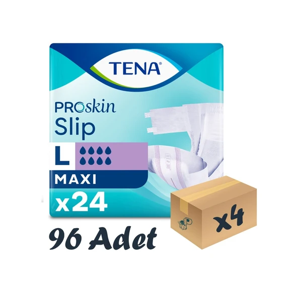 Tena Proskin Slip Maxi Belbantlı Büyük Boy L 24'lü 4 Adet Hasta Bezi ürün görseli 1