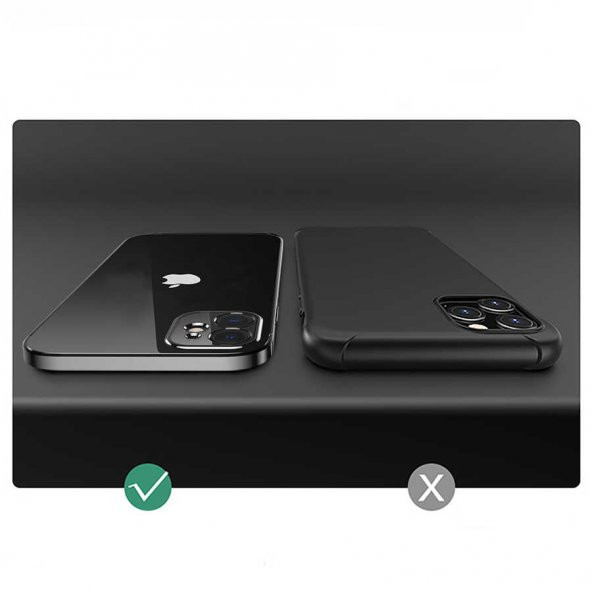 iPhone 12 Pro Max Kılıf Gbox Matte Electroplated Silikon - Resim 5