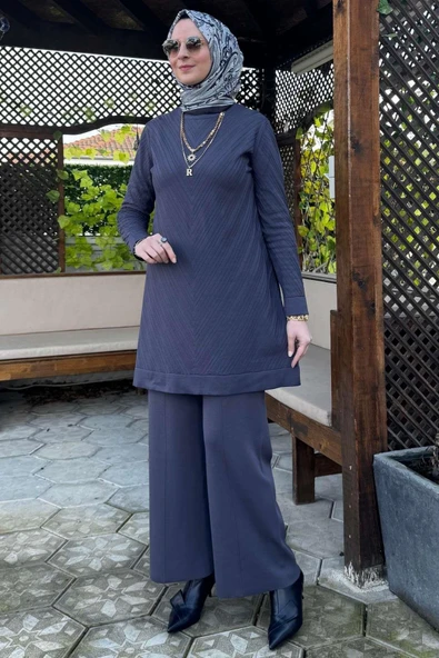 Damla Triko Tunik Antrasit ürün görseli 1