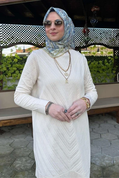 Damla Triko Tunik Taş - Resim 4
