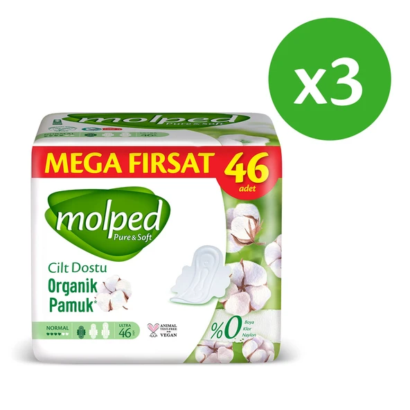 Molped Pure&Soft Normal Süper Mega Paket 138 Adet - Resim 2