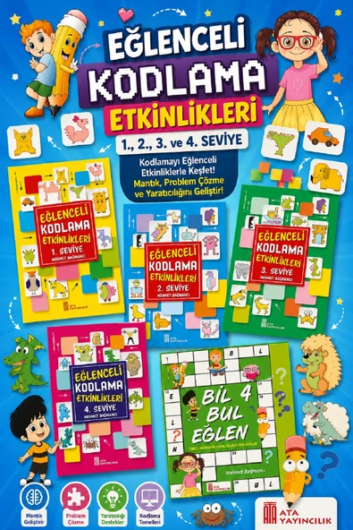 4.Sınıf Eğlenceli Bil Bul ve Kodlama Seti ürün görseli 1