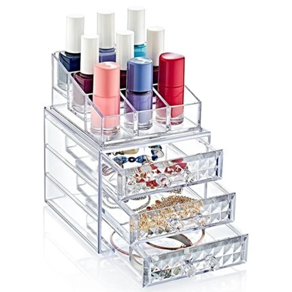 Boxup Diamond 3 Çekmeceli Organizer Set ürün görseli 1
