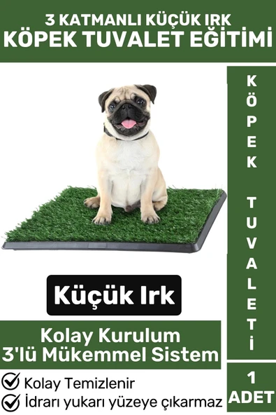 Pet Evcil Hayvan Köpek Eğitim 3 Katmanlı Sızdırmaz Kolay Temizlenir Küçük Irk Yavru Köpek Tuvaleti ürün görseli 1