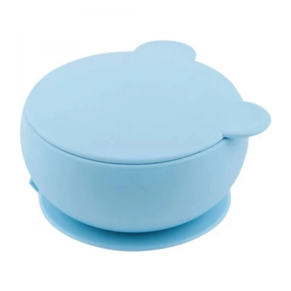 Oioi Silikon Kapaklı Kase Mineral Blue ürün görseli 1