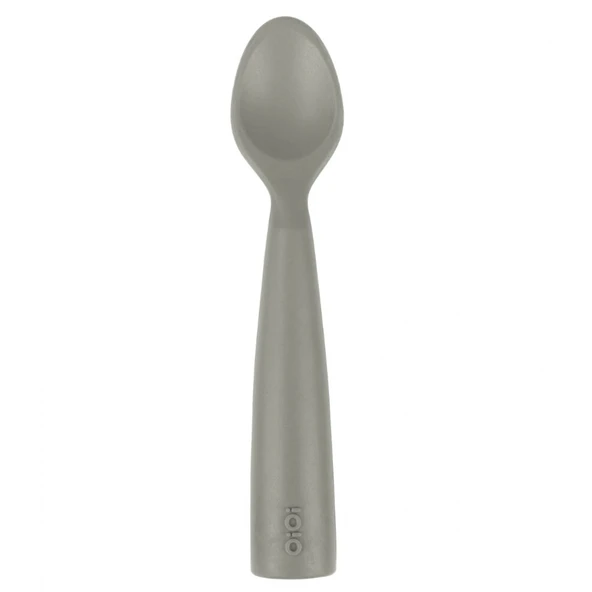 Oioi Nam Nam Silikon Mama Kaşığı Powder Grey ürün görseli 1