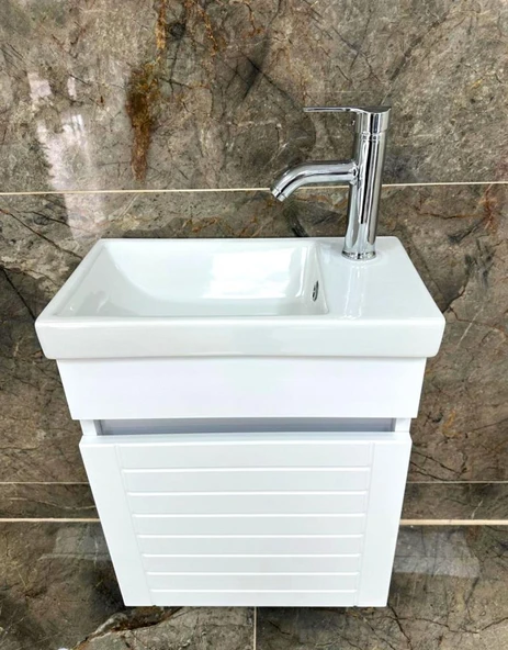 Beta Plus Beyaz Banyo Dolabı Alt Modül 45 cm - Resim 2