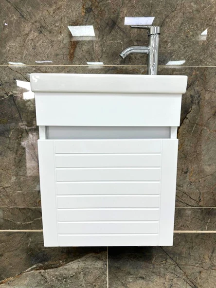 Beta Plus Beyaz Banyo Dolabı Alt Modül 45 cm - Resim 4