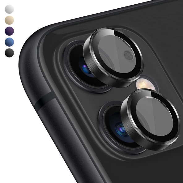 iPhone 11 / 12 / 12 Mini Raze Metal Kamera Lens Koruyucu ürün görseli 1