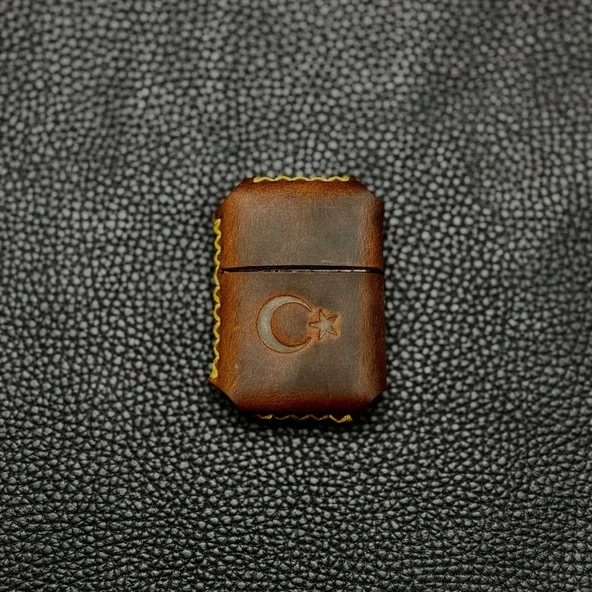 Deri Zippo Kılıfı-Baskılı - Resim 3