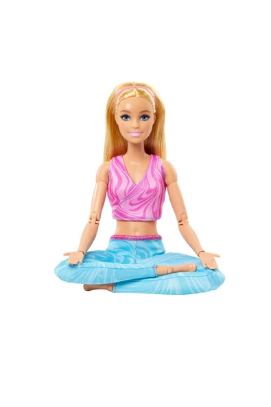 Barbie Made to Move  Doll-   Blonde - Resim 7