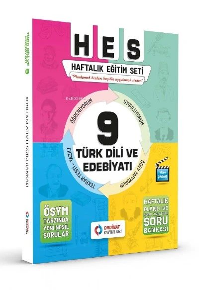 9. Sınıf Türk Dili ve Edebiyatı Hes Serisi Sonuç Yayınları ürün görseli 1