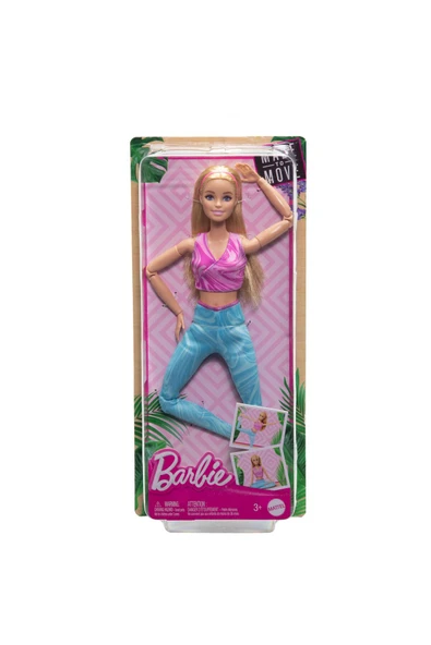 Barbie Made to Move  Doll-   Blonde - Resim 5