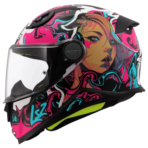 LS2 KID CYBERG MAT MOR ÇOCUK KASK ürün görseli 1