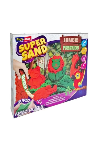 Play Toys Vahşi Hayvanların Dünyası Oyun Kumu Super Sand Seti ürün görseli 1