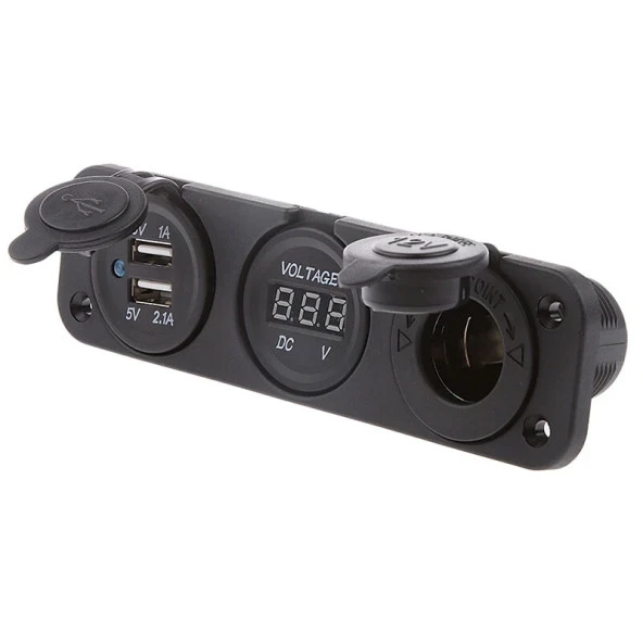 Marin Çakmaklık+Usb Soketi + Voltmetre - Resim 2