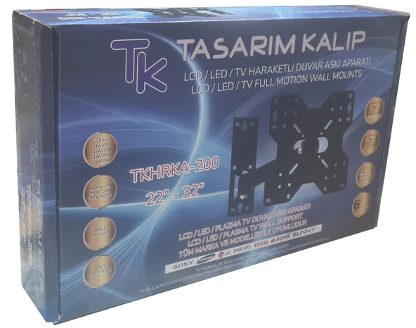 TK TKHRKA-200 22"-32" HAREKETLİ ASKI APARATI ürün görseli 1