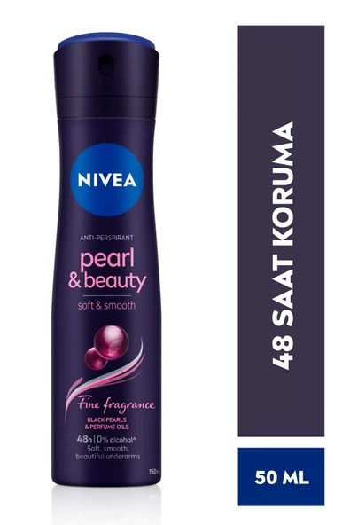 Nivea Pearl & Beauty Black Kadın Deodorant Sprey 150 ml ürün görseli 1